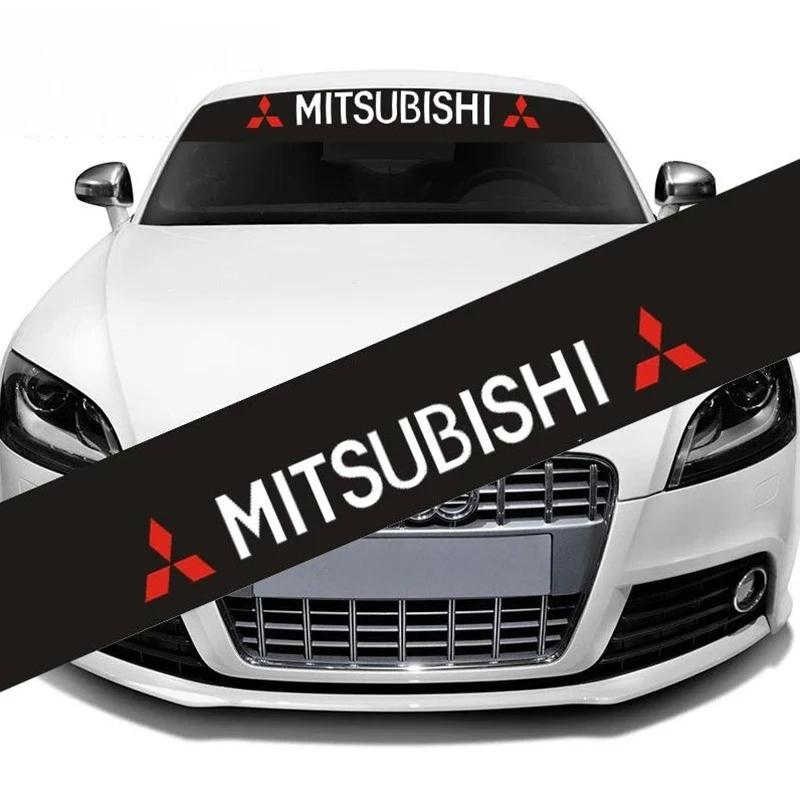 zjdf10 Car Front Windshield Decal Reflective Stickers For Mitsubishi RALLIART ASX Lancer 9 10 L200 Colt Eclipse Pajero Outlander Galant