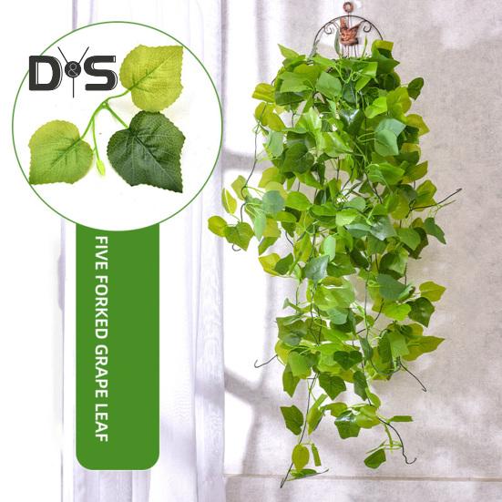 1 букет, яркое искусственное растение без полива, уникальное 5 вилок, имитация зеленого растения Scindapsus Cirrus