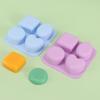 Силиконовая форма для мыла Квадратная Круглая 4 Стиля Ручной работы DIY Форма для мыла Форма для мусса Пудинга Торта Форма для шоколада Цвет Случайный