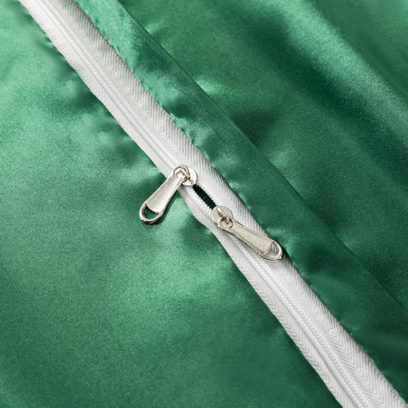 Solid Color Satin Duvet Cover Set,Quilt Cover And Pillowcases,Luxurious Bedding Ensemble With Rich Sheen,Easy Care,Wrinkle-Free