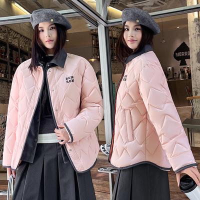 Новое зимнее хлопковое пальто Модное свободное и универсальное Корейская версия Простое женское теплое хлопковое пальто Хлопковая куртка Короткая куртка