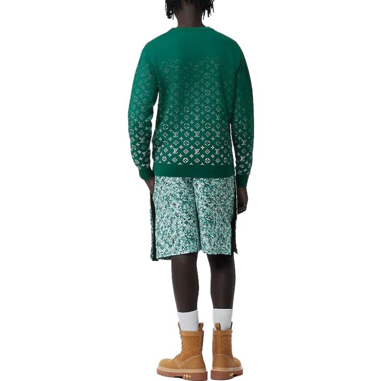 Louis Vuitton Хлопковый топ с монограммой, вязаный 1ABIYO