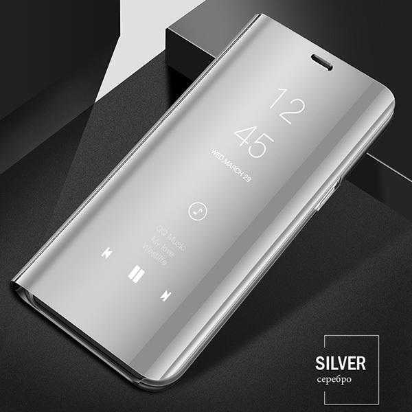 Умный чехол-зеркало для Xiaomi Redmi Note 13 14 12 11 10 Pro Plus Redmi Note 12S 11S 10S 13C 12C 14C Чехол-книжка с подставкой