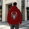 Men's Mysterious Totem Series 2D Graphic Hoodie - Comfortable Cotton Loose Fit, Breathable Casual Everyday Sweatshirt, Trendy Versatile