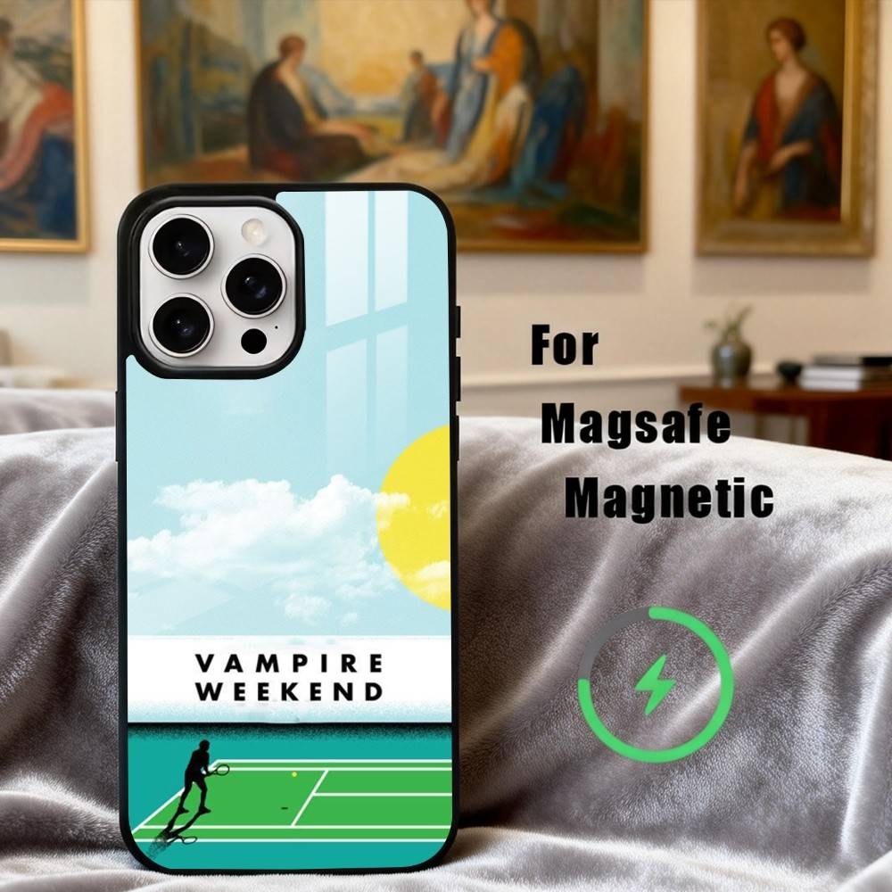 Чехол для телефона V-Vampire W-Weekend Band для iPhone17,16,15,14,13,12,11 Plus,Pro Max Магнитный Для Magsafe Беспроводной Зарядки
