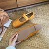 Fashion Fashion Round Toe Women Flats Mary Janes Slip On Shoes Casual Luxury Female Shallow Footwear Soft Ladies Flats With Shoes New