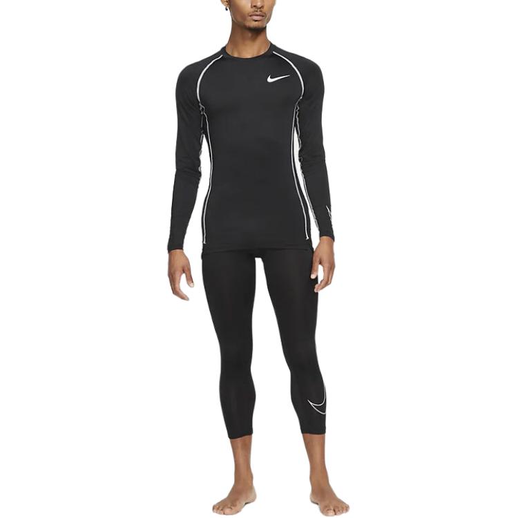 Nike Pro Dri-FIT Slim Fit Длинные брюки для фитнеса Мужские штаны Черные DD1919-010