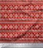 Japan Crepe Satin Fabric Aztec African Printed Fabric 1 Metre 42 Inch