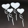 Plastic Heart Cake Flag Cupcake Pennant Valentine's Day Cake Topper Cake Decoration Party Supplies