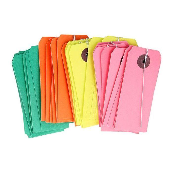 200 Colored Tags with Wire