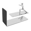 Metal Bookends Kung Fu Man Design Durable Rustproof Metal High Stability Book Ends for Home Office Library