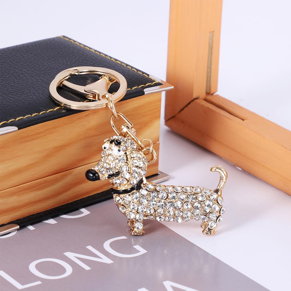 Fashion Dog Keychain Cartoon Animal Dachshund Puppy Key Chain