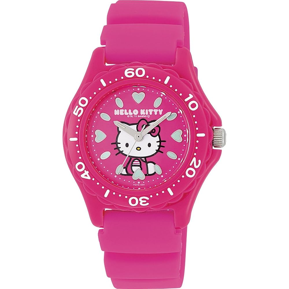 Citizen Q&Q Hello Kitty Analog Watch Waterproof with Silicone Strap 30m Pink for Women