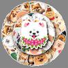 50 Pomeranian Doodle Stickers Personalized Cartoon Cute Dog Decoration Mobile Phone Water Cup Suitcase Stickers