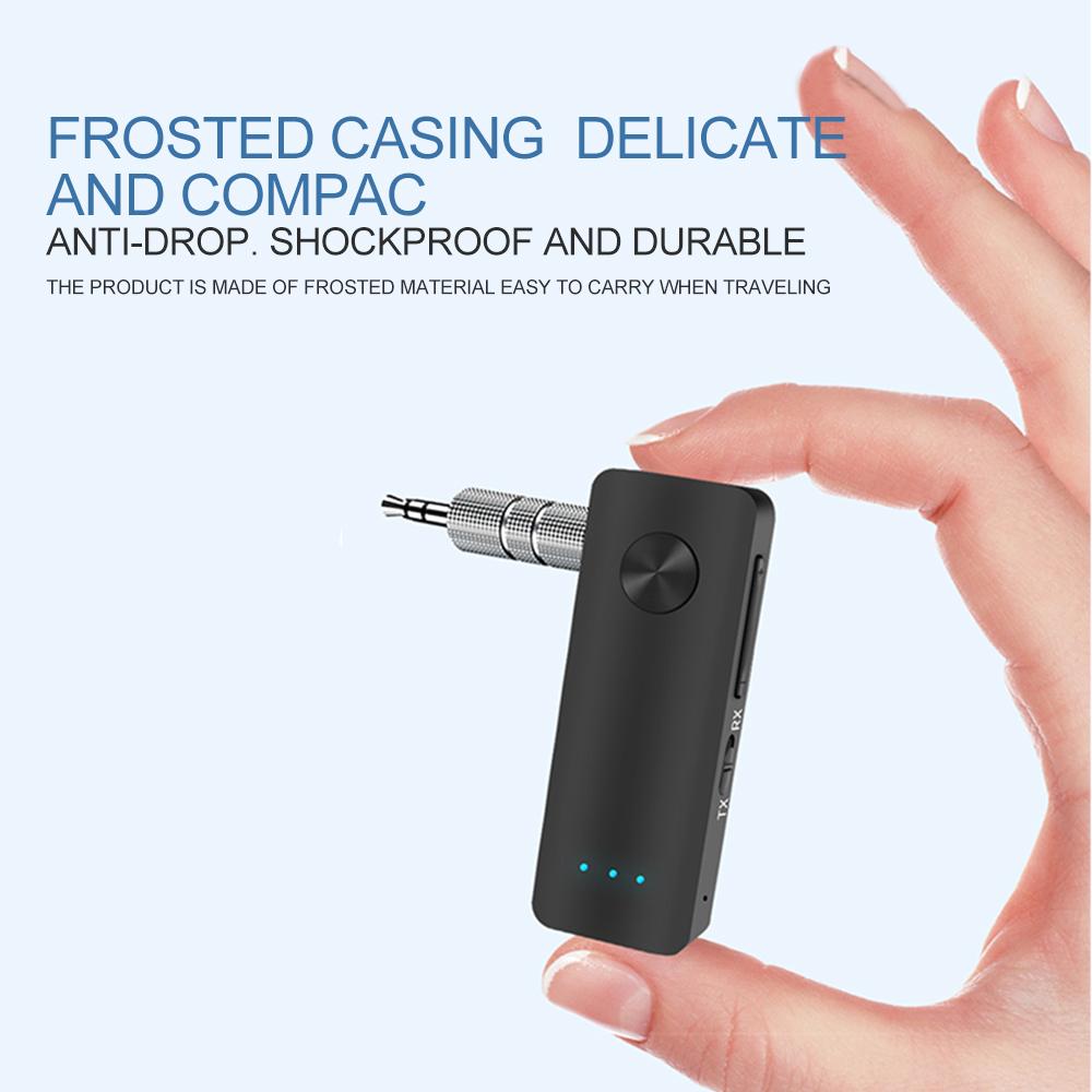 2 в 1 Bluetooth 5,3 адаптер-передатчик-приемник 3,5 мм разъемы AUX для автомобильных динамиков аудио-музыкальный приемник гарнитура громкой связи