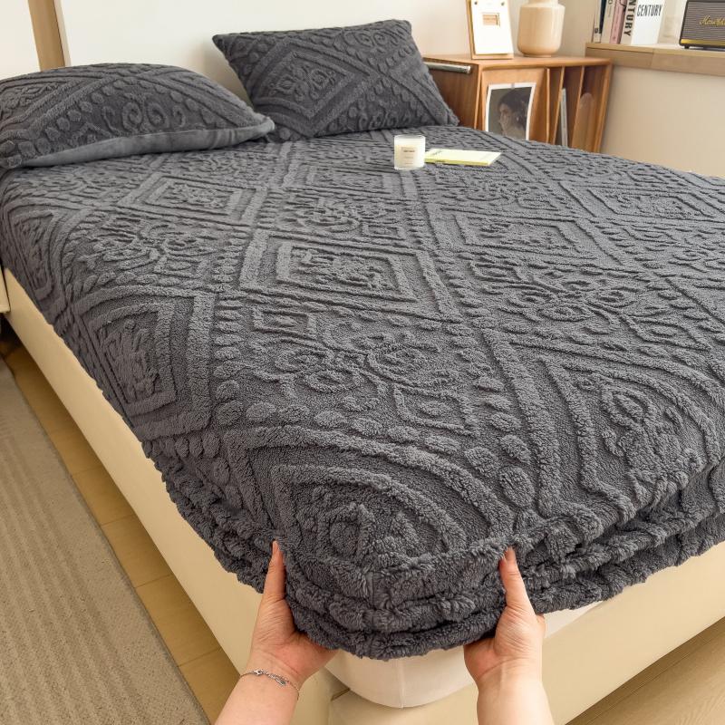 Простыня на резинке - Эластичное постельное белье Глубокий карман Защитный чехол для матраса Простыни для двуспальной, королевской и кинг-сайз кровати