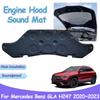 Звуковая подкладка капота двигателя автомобиля для Mercedes Benz GLA H247 EQA 180 200 2020~2024 Передняя теплоизоляция хлопковый коврик аксессуары для интерьера