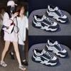 Fashion Women Chunky Sneakers Women Lace Up Casual Platform Sports Shoes Female Goth Thick Bottom High Heels Soft Shoes Zapatos De Mujer