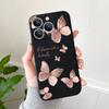 Мягкий чехол для телефона с рисунком бабочки для iPhone 16 15 Pro Max 14 13 Samsung S24 S23 FE S22 Ultra A54 A53 Xiaomi 13T Redmi Note 12 11 противоударный чехол из ТПУ