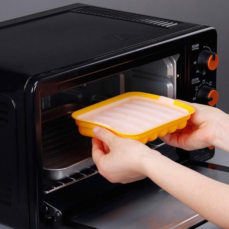 Силиконовая форма для сосисок DIY Домашние формы для хот-догов и бургеров Антипригарная Безопасная для духовки/микроволновки Многоразовые аксессуары для выпечки тортов и пирогов