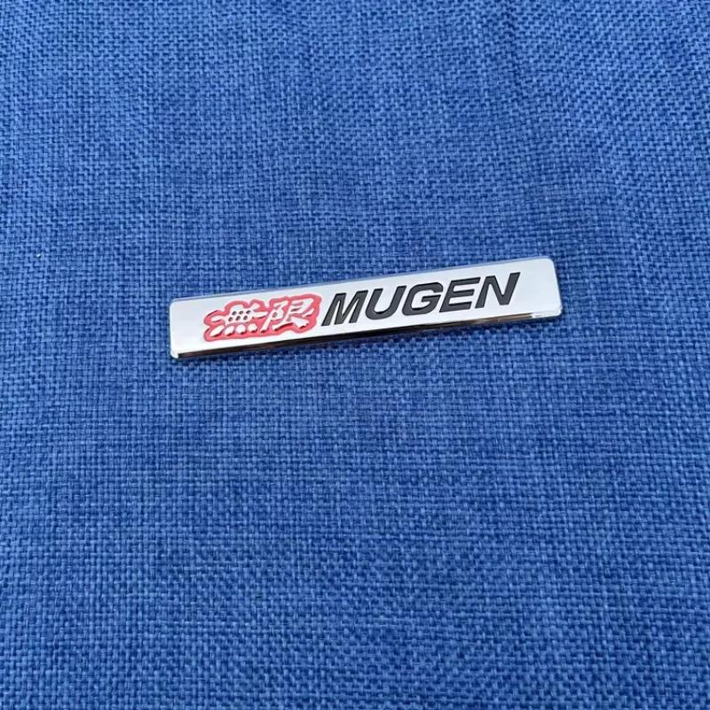 3D Metal Car Sticker Mugen Logo Fender Rear Trunk emblem Badge Sticker for MUGEN POWER Fit Civic Type R Accessories