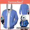Игра Undertale Санс 3D Косплей Толстовка Куртка Мягкий Удобный Дизайн Для Всех
