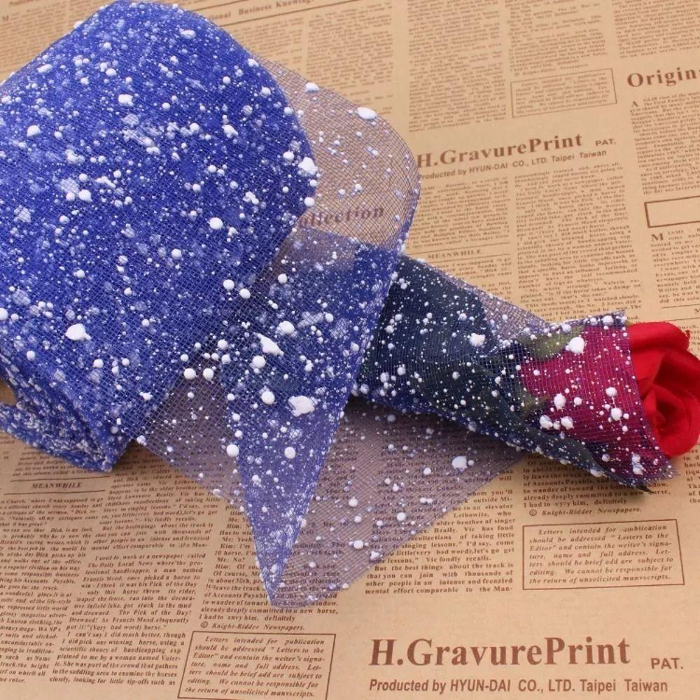 Gauze Snowflake Packing Paper Handmade Snow Point Yarn Net New Yarn Wrapping Paper