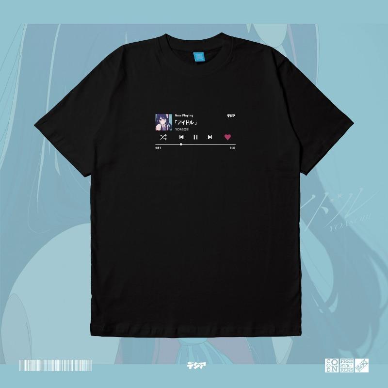 Идол Yoasobi Музыка Oshi No Ko Аква Аква Руби Ай Хосино Вайфу Футболка Аниме Манга Японская DJA Ткань, Топ для Женщин
