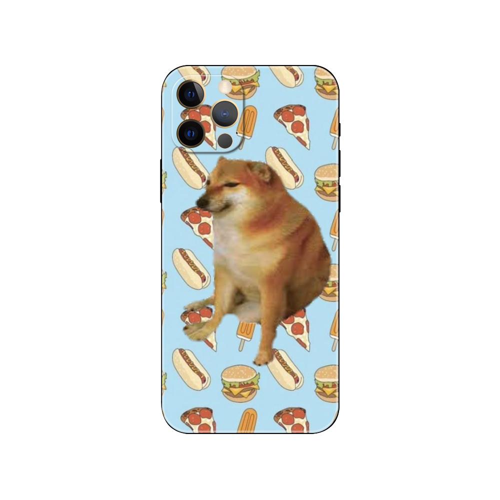 Чехол для телефона Doge Dog Cheems для iPhone 5 5s se 6 6s 7 8 plus x 10 XR XS 11 12 13 mini pro MAX, черная задняя крышка из ТПУ