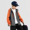 Boys' Outdoor Three-Color Splice Hooded Softshell Jacket