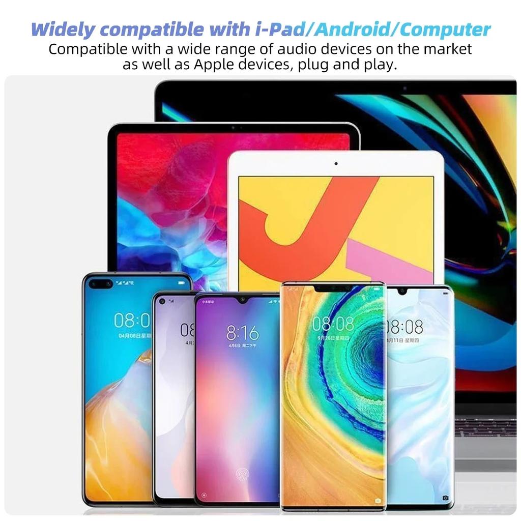 Наушники HIfi для Apple iPhone 15 Pro Max, наушники-вкладыши с микрофоном, проводные наушники для Samsung Huawei Xiaomi, наушники USB-C