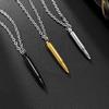 Personalized Hip Hop Bullet Stainless Steel Pendant, Domineering Titanium Steel Men's Necklace
