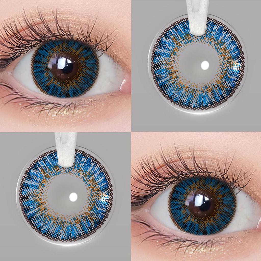 MAGISTER Мягкие гидрогелевые цветные контактные линзы без диоптрий, 1 пара+ контейнер для хранения