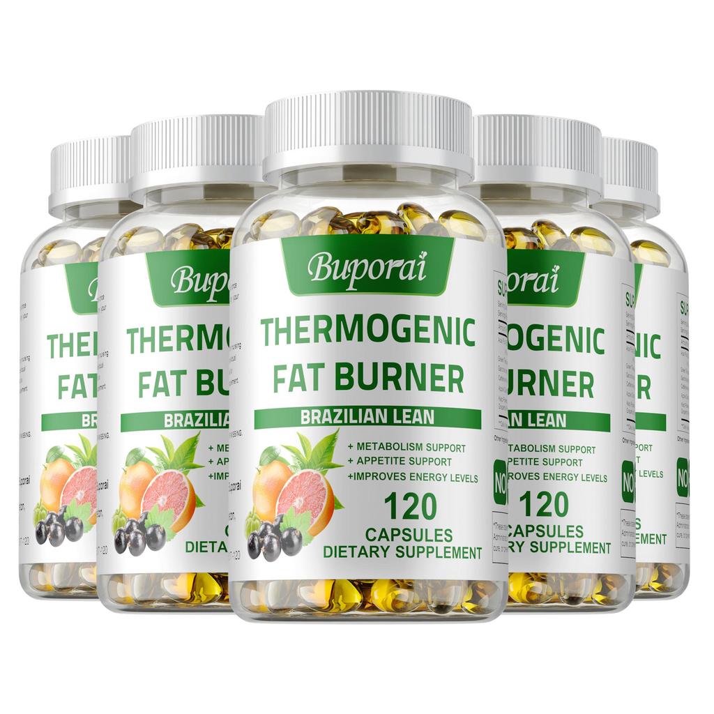 Rich in extracts of green tea, Garcinia, and caffeine, as well as natural plant extracts; supports metabolism; suitable for adults.