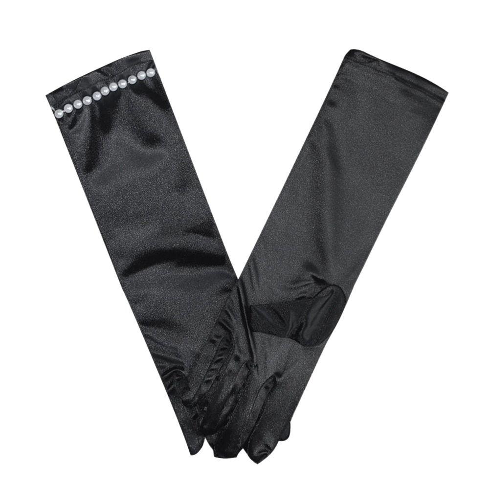 Wear Children's Wedding Dress Full Finger Mittens Wedding Gloves Princess Gloves Stage Gloves