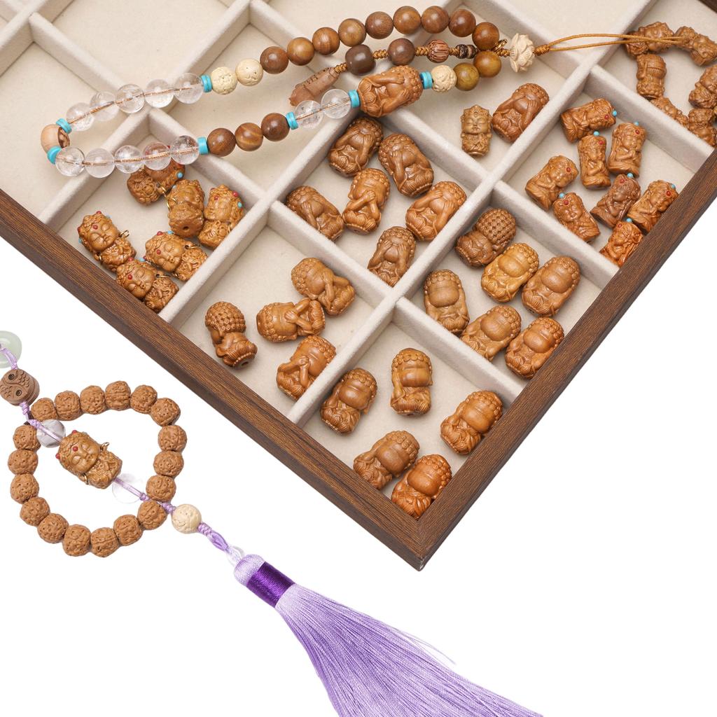 Деревянные бусины Барбитан для изготовления браслетов, ожерелий, ювелирных изделий своими руками 1 набор