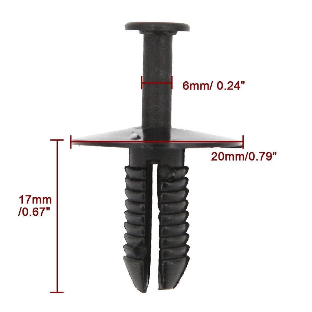 Черные дверные зажимы для колесных арок Фиксаторы для колесных арок