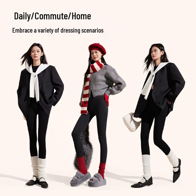 Mao Ren Women's Thermal Fleece Lined Tights