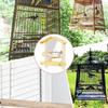 Anti-slip Bird Mirror with Perch Bite-resistance Bird Mirror for Cage Bird Cage Toys  Outdoor