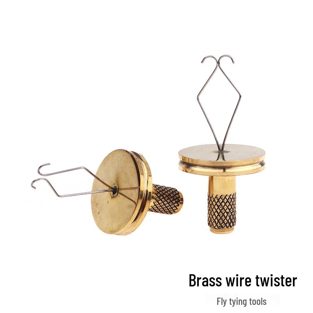 Портативный латунный инструмент для вязания крючков и нимф для нахлыста