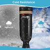 Winter Outdoor Faucet Cover Waterproof Oxford Cloth Reflective Garden Lawn Hose Bib Hydrant Pipe Faucet Freeze Protection Black Insulation Cover