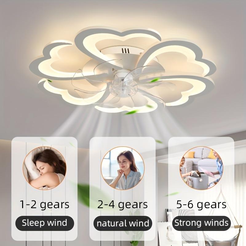 Modern Acrylic LED Ceiling Fan with Lights and Remote Control