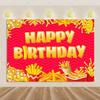 Pizza Hamburger Backdrop Supplies Quick Food Kid Birthday Party Decoration Cola French Fries Background Banner Photography Prop