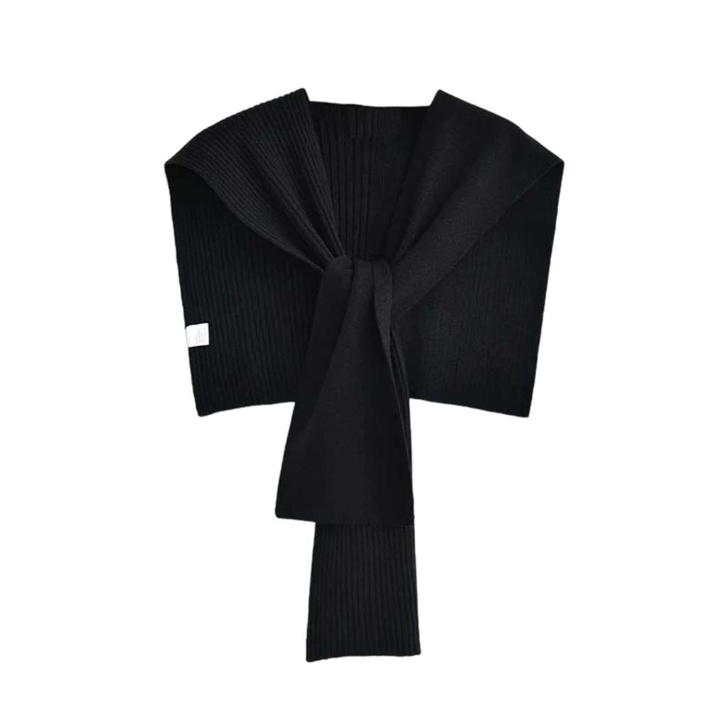 Ladies' Fashionable Thick Knitted Cape Versatile Outer Shawl