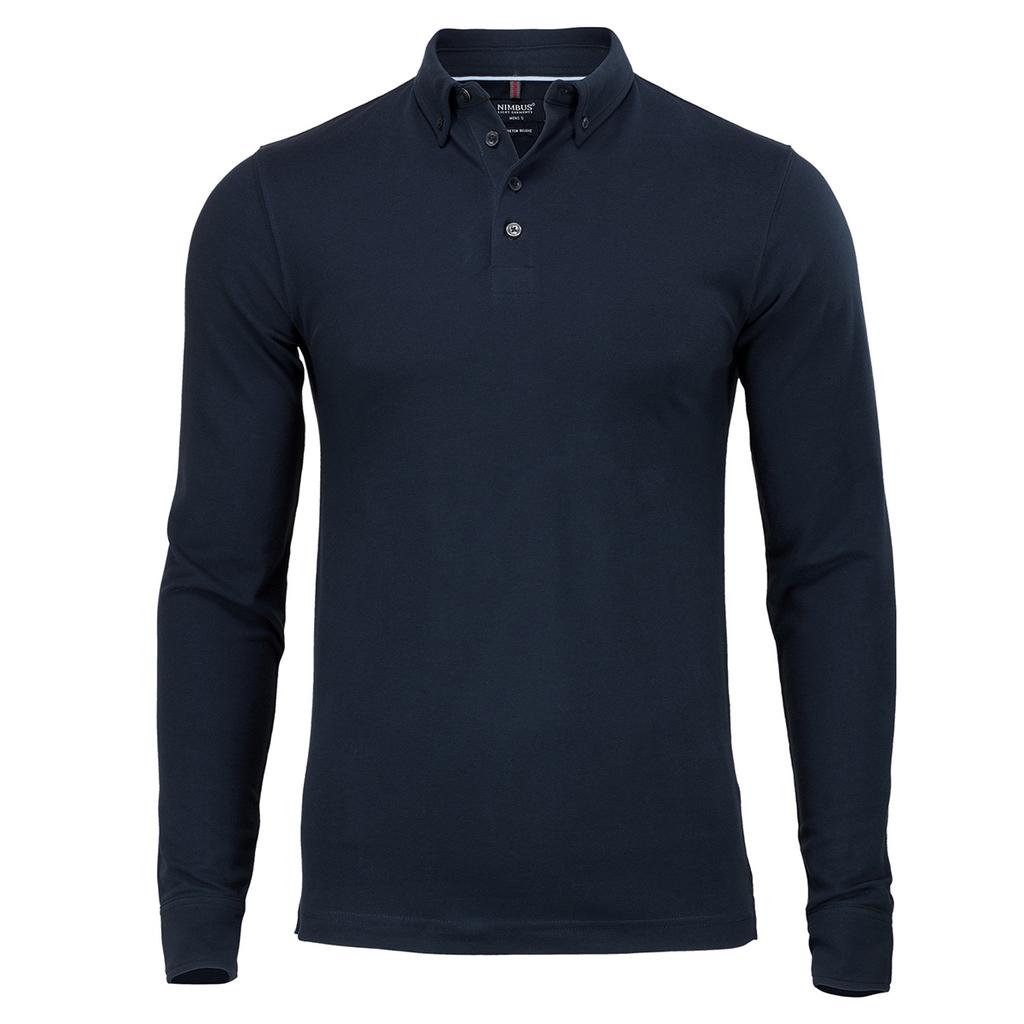 Nimbus Mens Carlington Deluxe Long Sleeve Polo Shirt