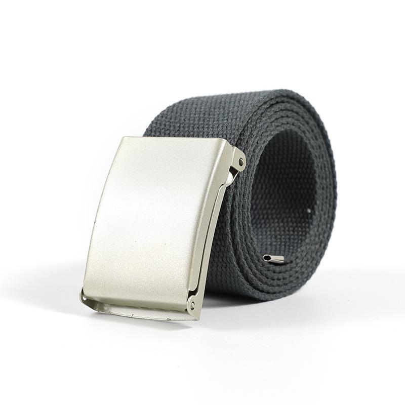 Унисекс Универсальный Ремень из Стропы с Пряжкой из Сплава - Без Отверстий, Конфетные Цвета, Простой и Универсальный Дизайн