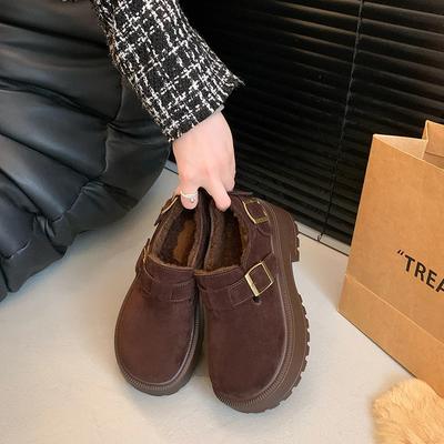 Туфли-лодочки на среднем квадратном каблуке с круглым носком и ремешком с пряжкой, женская обувь на распродаже 2024, новинка весна/осень, однотонные туфли-лодочки, Sapatos Femininos