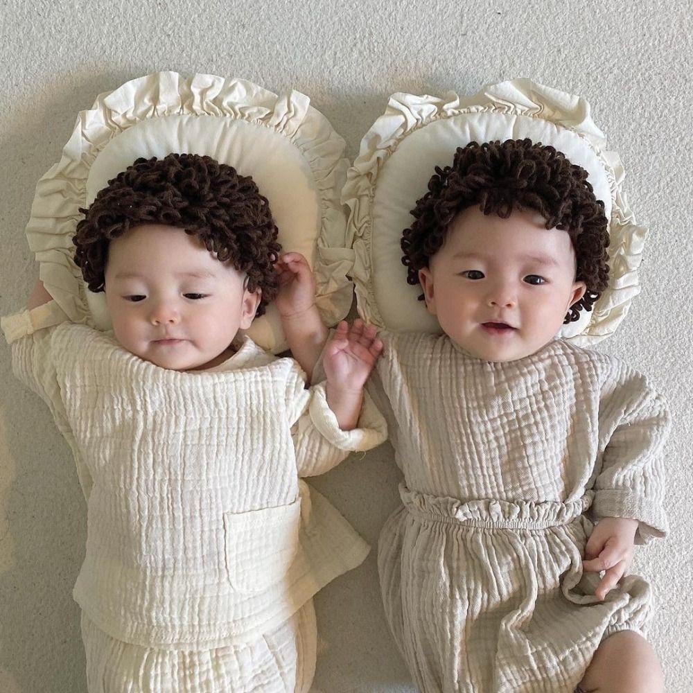 Headwear Gift Sweet Kid Beanies Toddler Wig Hat Afro-hair Hat Mad Scientist Hat Dreadlocks Hat