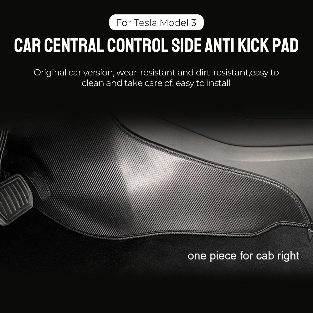 Автомобильные аксессуары противоударный коврик 2 шт для Tesla Model 3 центральный пульт управления боковой защитный коврик для ног