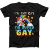 Unicorn Super Gay Pride LGBT LGBTQ+ Ally Rainbow Funny Gift Black T Shirt 83